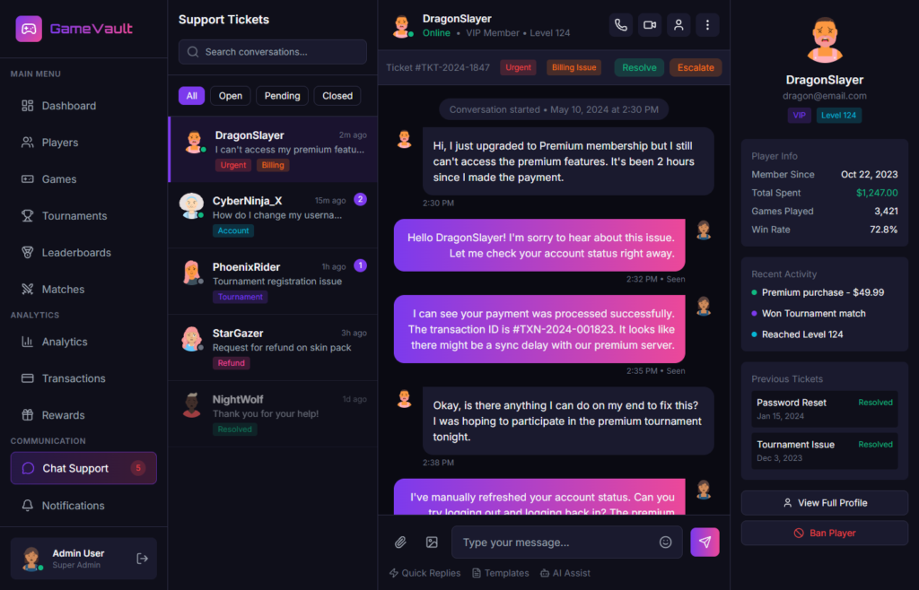 Chat Support