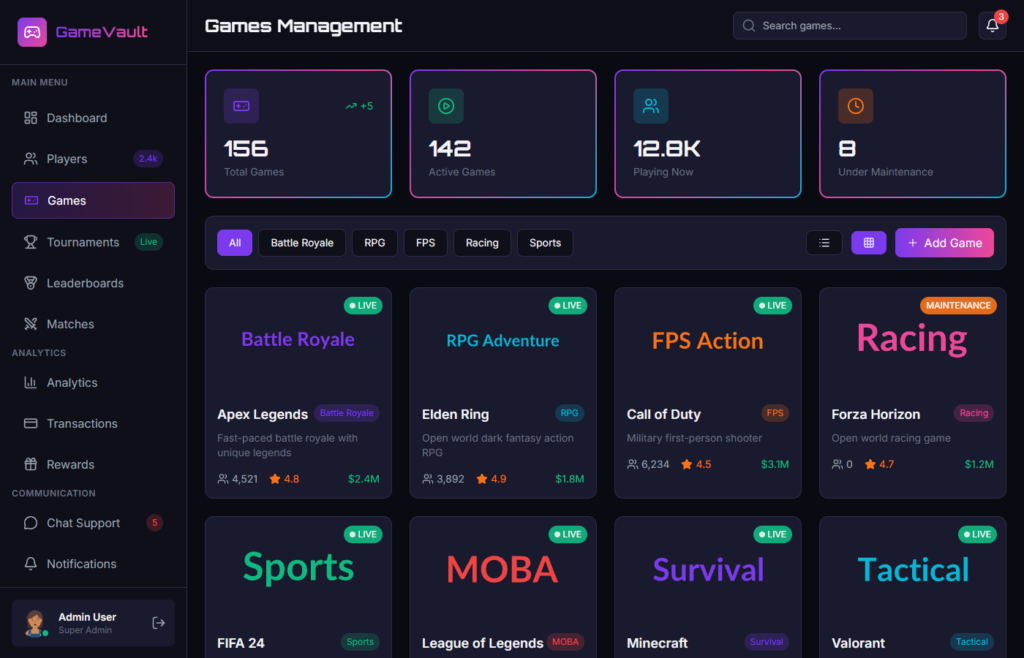 Games Catalog