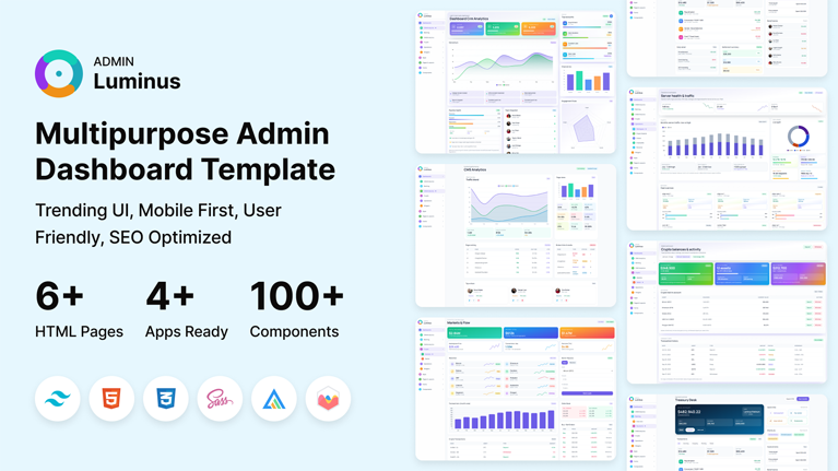 Luminus – Modern Multipurpose Admin HTML Template - Premium Template