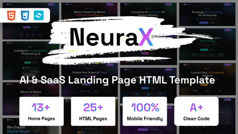 NeuraX – Premium AI Technology HTML Template - Premium Template