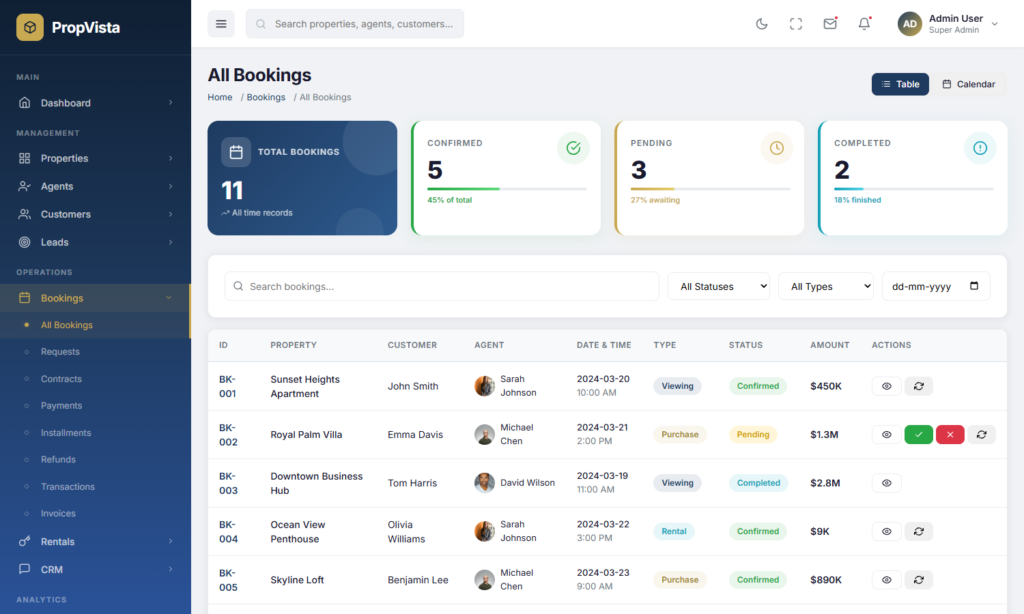 Booking System