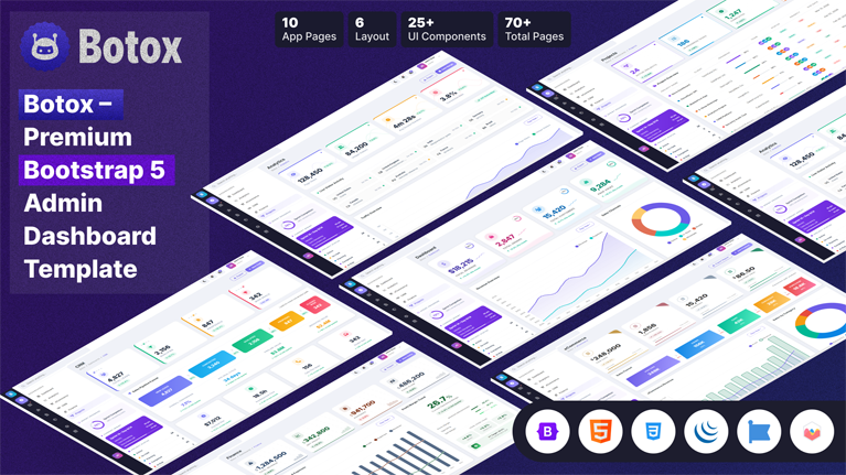 Botox – Premium Bootstrap 5 Admin Dashboard Template - Premium Template