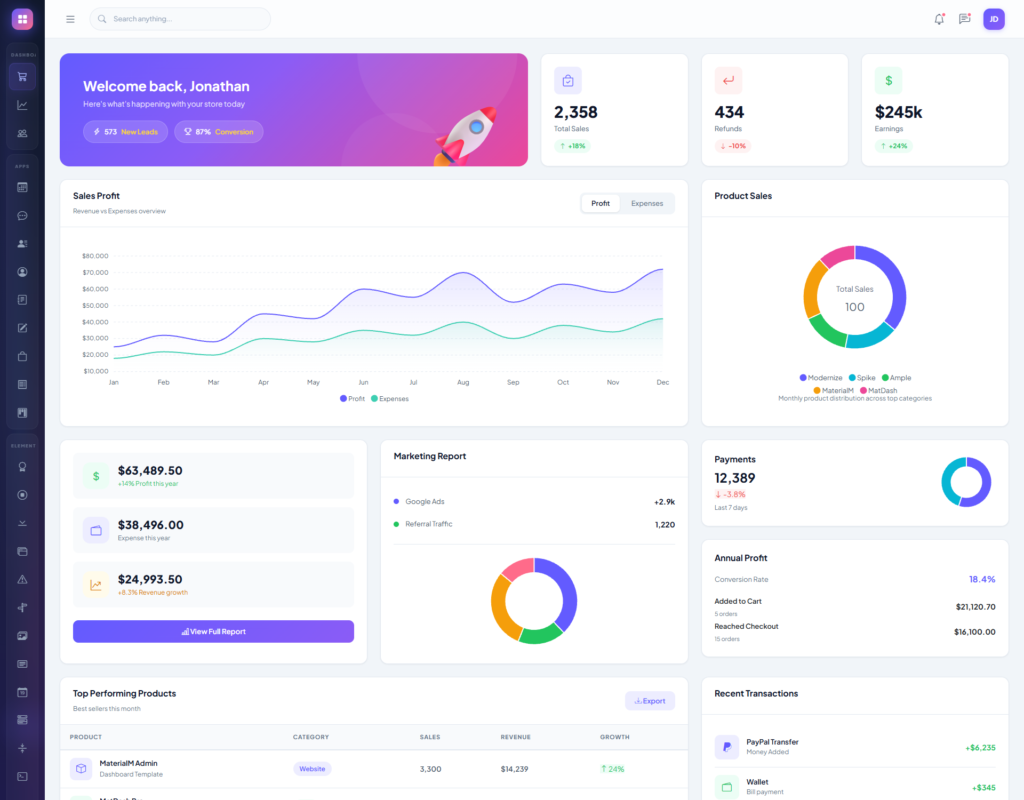 Collapsed Sidebar