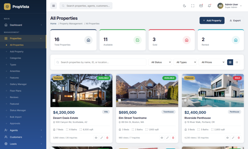 All Properties