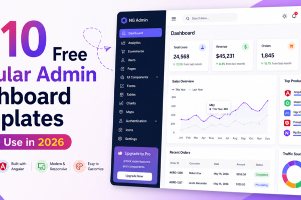 Free Angular Admin Dashboard Templates