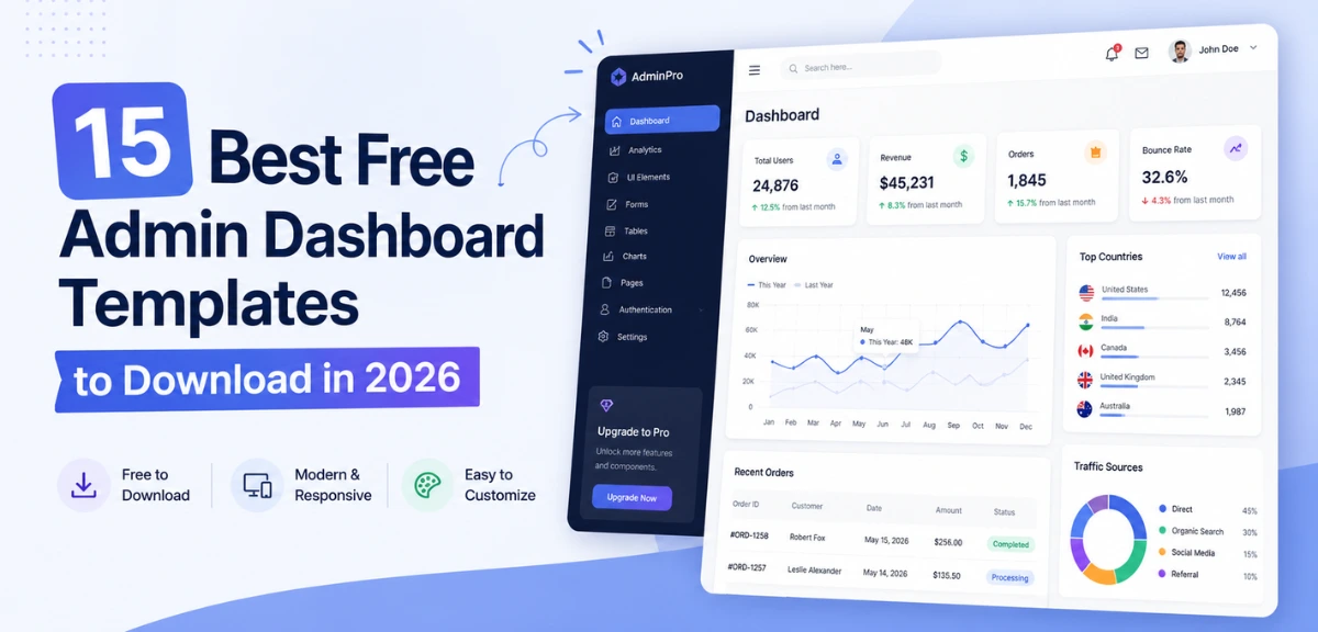 15 free admin panel templates 1