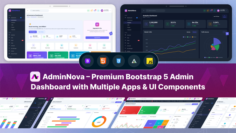 AdminNova – Premium Bootstrap 5 Admin Dashboard Template