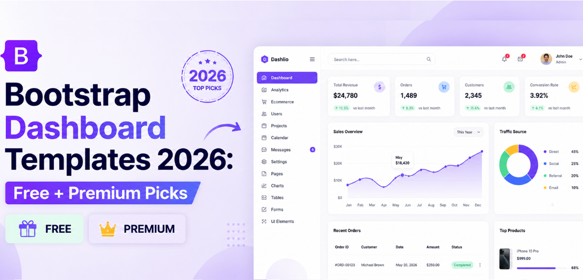 Bootstrap Dashboard Templates