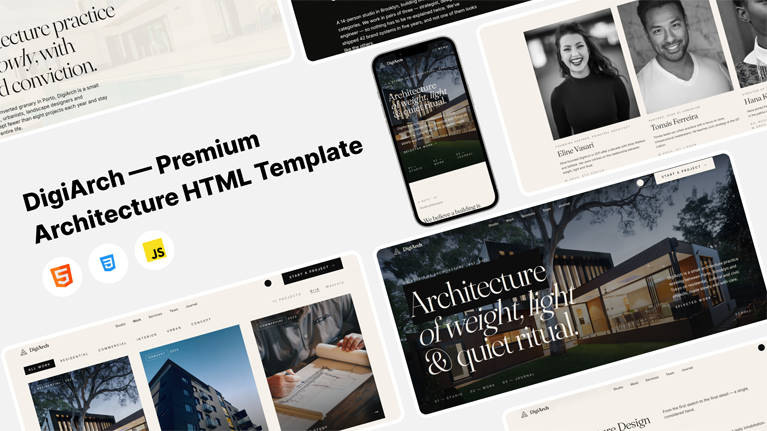 DigiArch – Premium Architecture Studio React Template - Premium Template