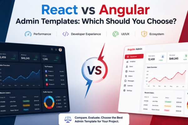 React vs Angular Admin Templates: Which Should You Choose