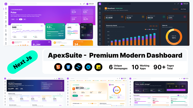 ApexSuite – Premium Next.js 14 Admin Dashboard Template