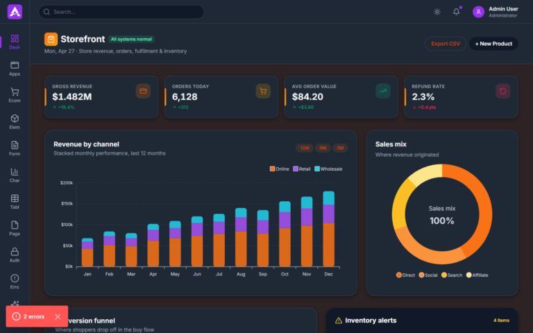 eCommerce Dark
