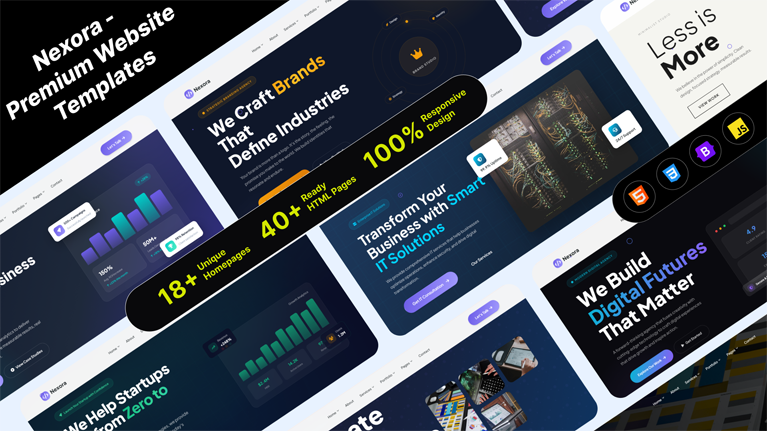 Nexora – Multipurpose Creative Digital Agency Bootstrap 5 HTML Template - Premium Template