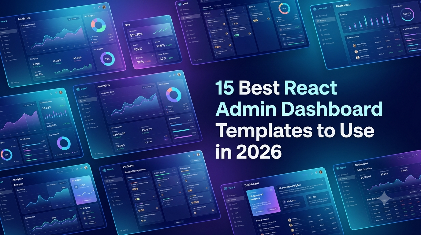 15 Best React Admin Dashboard Templates 2026 (Free)