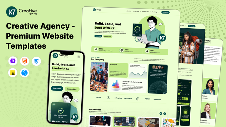 K7 – Creative Digital Agency HTML Template