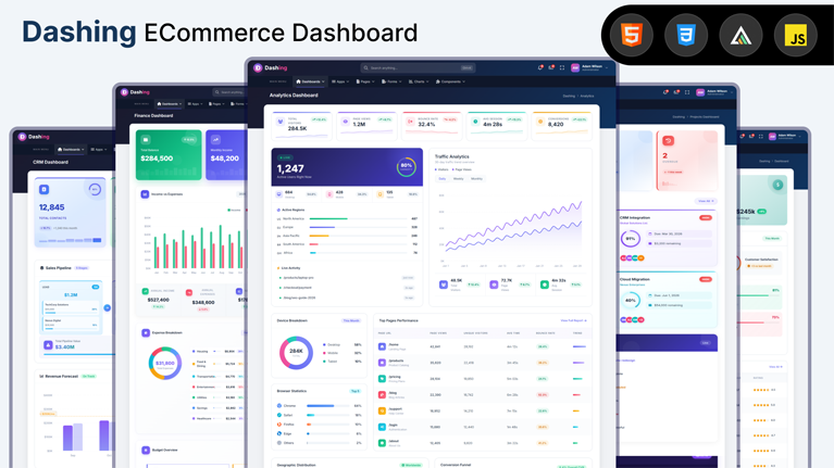 Dashing – Premium HTML Admin Dashboard Template