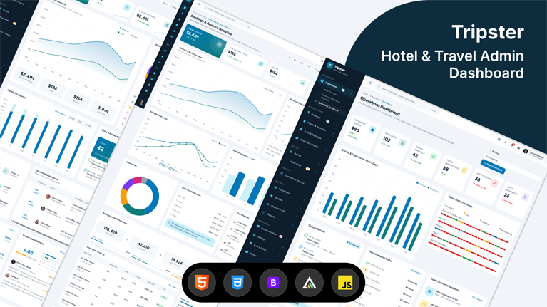 Tripster – Hotel & Travel Admin Dashboard HTML Template
