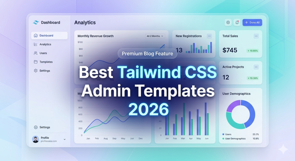Best Tailwind CSS Admin Templates 2026