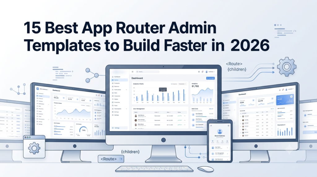 15 Best App Router Admin Templates to Build Faster in 2026