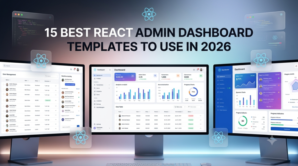 15 Best React Admin Dashboard Templates to Use in 2026