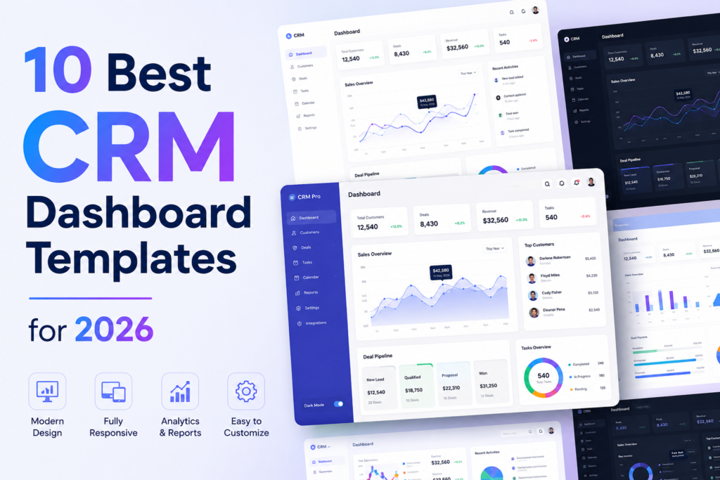 10 Best CRM Dashboard Templates for 2026