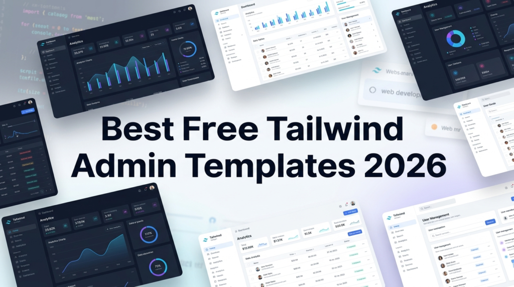 Best Free Tailwind Admin Templates 2026