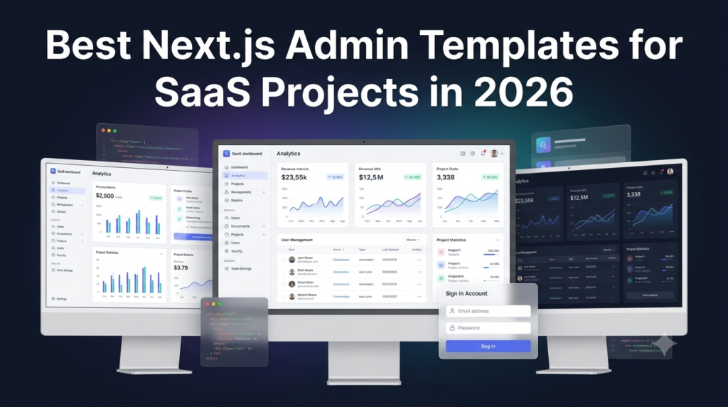Best Next.js Admin Templates for SaaS Projects in 2026