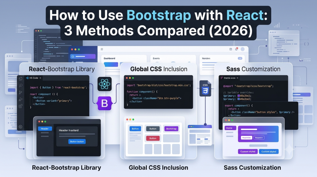 How to Use Bootstrap with React: 3 Methods Compared (2026)