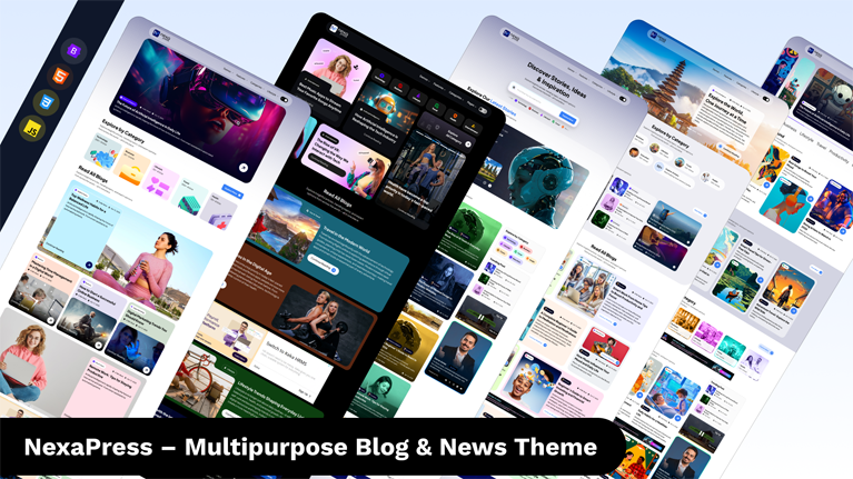 Nexa Press – Modern Blog, Magazine & News HTML Template