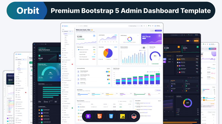 Orbit – Premium Bootstrap 5.3 Admin Dashboard Template