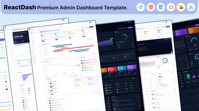 ReactDash – Premium Admin Dashboard & SaaS Template